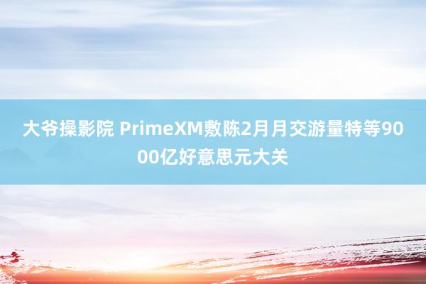 大爷操影院 PrimeXM敷陈2月月交游量特等9000亿好意思元大关