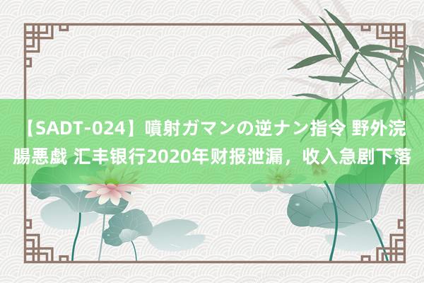 【SADT-024】噴射ガマンの逆ナン指令 野外浣腸悪戯 汇丰银行2020年财报泄漏，收入急剧下落