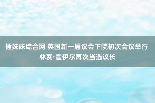 插妹妹综合网 英国新一届议会下院初次会议举行 林赛·霍伊尔再次当选议长