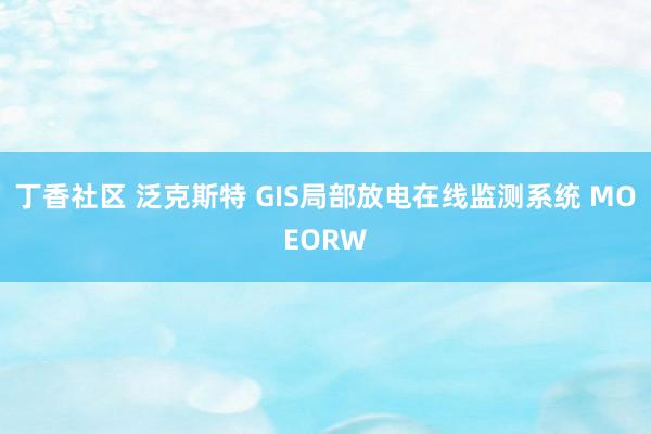 丁香社区 泛克斯特 GIS局部放电在线监测系统 MOEORW